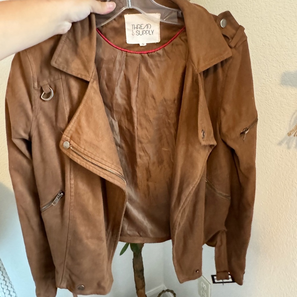 Moto jacket! Worn but in great condition!